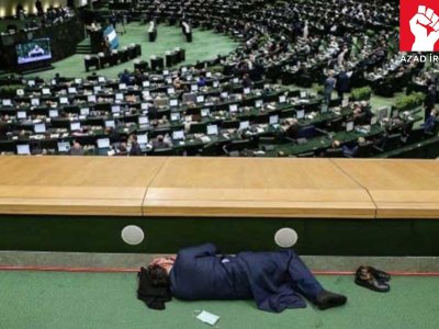 İran deputatları iclas zamanı yuxuladılar - GÖRÜNTÜ