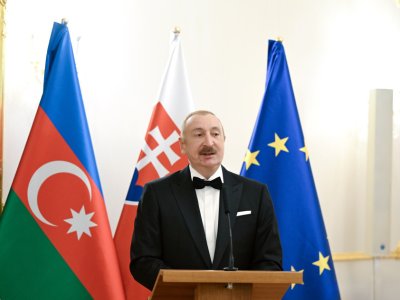 Bratislavada İlham Əliyevin şərəfinə rəsmi ziyafət verildi - FOTO