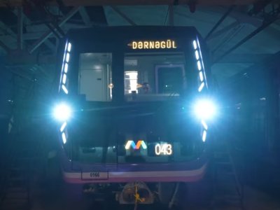 Bakı metrosunda daha bir yeni qatar