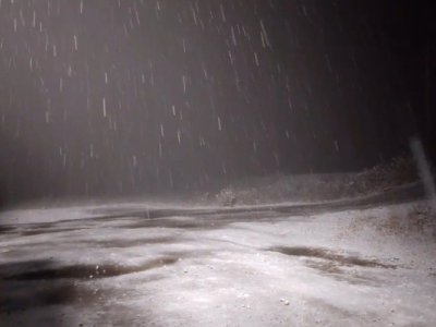 Laçına qar yağır