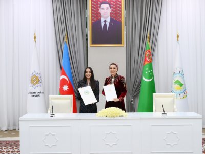Leyla Əliyeva Türkmənistanda memorandum imzaladı