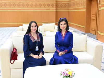Leyla Əliyeva Saida Mirziyoyeva ilə görüşdü