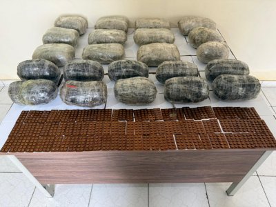 İrandan Azərbaycana narkotik keçirilməsinin qarşısı alındı - FOTO