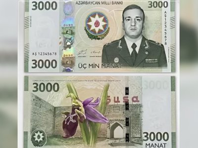 Üzərində Polad Həşimovun şəkli olan 3 minlik əsginas saxtadır - Rəsmi