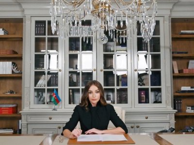 Mehriban Əliyeva paylaşım etdi: "Dahi Heydər Əliyev"