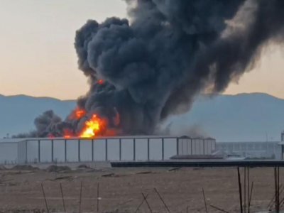 Türkiyədə fabrikdə güclü YANĞIN