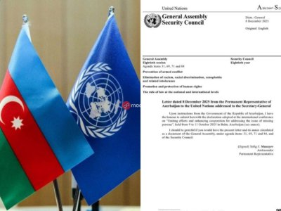 Bakı Bəyannaməsi BMT-nin rəsmi sənədi kimi dərc olundu