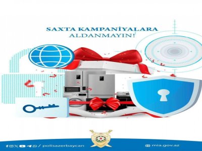 DİN Yeni il ərəfəsində kiberdələduzluq hallarına qarşı xəbərdarlıq etdi