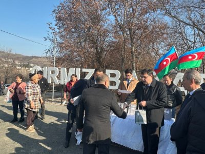 Daha 169 nəfər Qırmızı Bazar qəsəbəsinə köçdü - FOTO