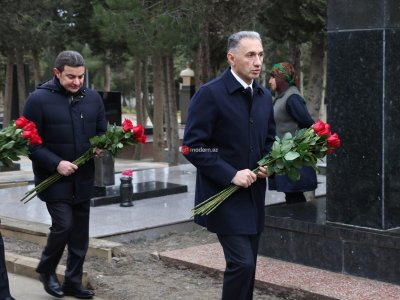 Nazir faciə qurbanlarını yad etdi - FOTOLAR