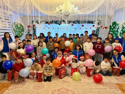Leyla Əliyevanın təşəbbüsü ilə Gəncədə uşaq evində Yeni il tədbiri - FOTOLAR