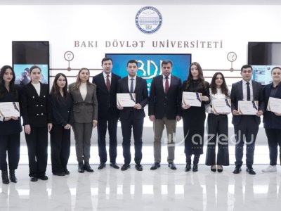 BDU-nun "Brend tələbə"ləri mükafatlandırıldı&nbsp;- FOTOLAR