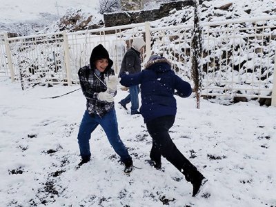 Kəlbəcərli uşaqların qar sevinci&nbsp;- GÖRÜNTÜLƏR