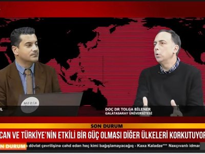 Türkiyəli ekspert "MediaTürk TV"nin efirinndə Azərbaycan-Çin strateji tərəfdaşlığından danışacaq