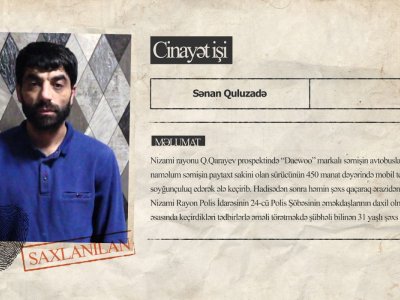 Avtobus sürücüsünün telefonunu ələ keçirən şəxs saxlanılıdı