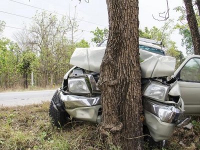 Avtomobil ağaca çırpıldı, sürücü öldü
