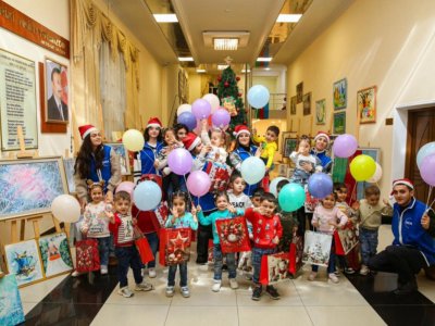 Leyla Əliyevanın təşəbbüsü ilə uşaq müəssisələrində Yeni il şənliyi - FOTOLAR