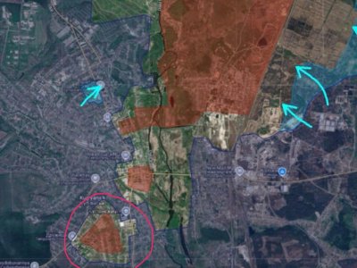 Bu şəhərdə Rusiya qarnizonu mühasirəyə alındı - XƏRİTƏ