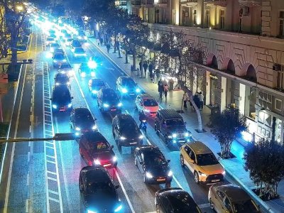 Tətilin son günündə Bakıda ağır tıxac var