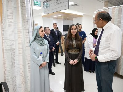 Leyla Əliyeva Maskatda Müalicə Mərkəzində