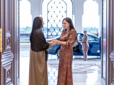 Leyla Əliyeva&nbsp;Omanın birinci xanımı ilə görüşdü