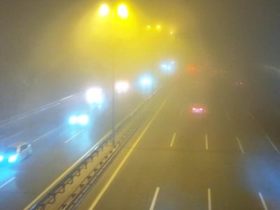 Güclü dumana görə sürət həddi endirildi