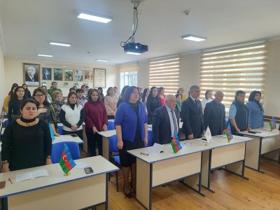 Gəncə Dövlət Universitetində ana dili ilə bağlı toplantı - FOTOLAR