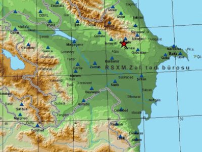 Azərbaycanda zəlzələ oldu