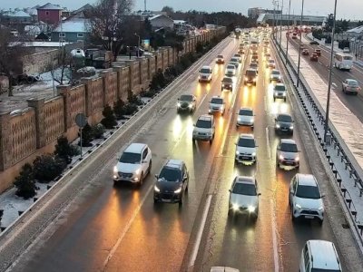 Sürücülər oxusun - Aeroport yolu buz bağlayıb