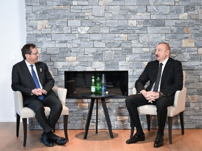 Azərbaycan və İsrail prezidentləri görüşdü - FOTO