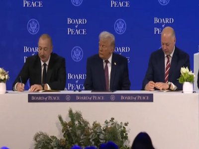 Ilham Aliyev the Charter of the "Peace Council" SIGNED