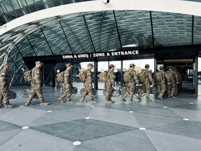 Hərbçilərimiz&nbsp;&ldquo;Sülh Qalxanı &ndash; 2026&rdquo; təliminə yollandılar - FOTOLAR