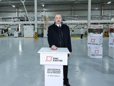 Sumqayıtda karton və qutu&nbsp;taralarının istehsalı müəssisəsinin açılışı oldu