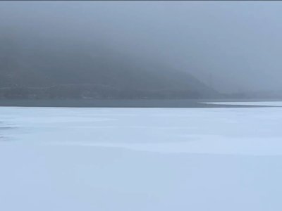 Arpaçay su anbarı donub - FOTO