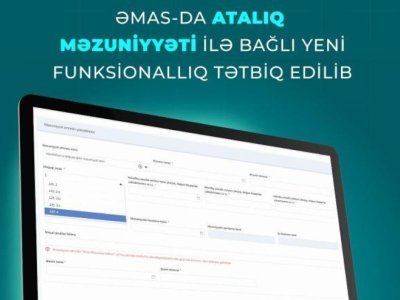 Atalıq məzuniyyəti ilə bağlı yeni funksiya işə salındı
