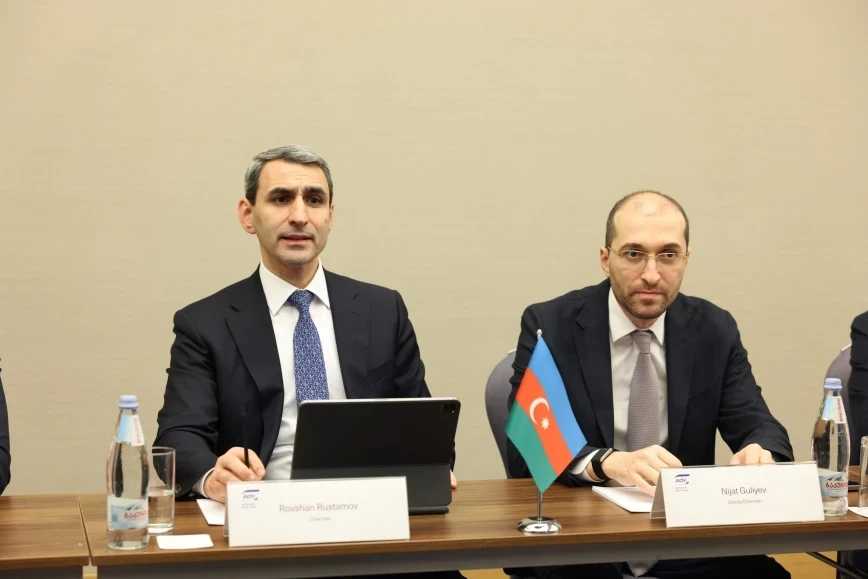 ADY sədri gürcüstanlı həmkarı ilə görüşdü - FOTOLAR