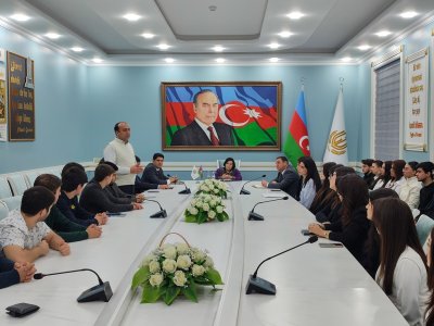 Gəncə Dövlət Universitetində gənclərlə görüş - FOTO
