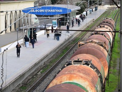 Ermənistana Rusiya taxılı daşıyan qatarı Biləcəridən&nbsp;yola düşdü