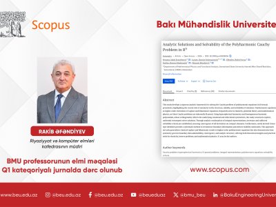 BMU professorunun tədqiqatı Q1kateqoriyalı jurnalda