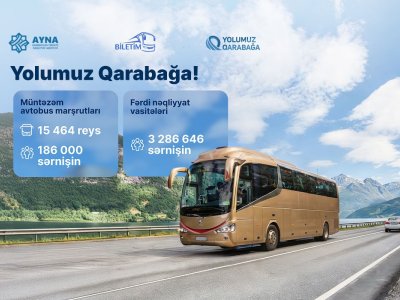 Bu günədək Qarabağa avtobuslarla daşınan sərnişinlərin SAYI