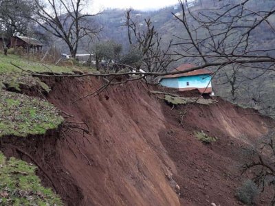 Astarada torpaq sürüşməsi - Çayın məcrası dəyişdirilir