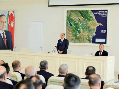 Natiq Əmirov yeni sədri kollektivə təqdim etdi - FOTOLAR