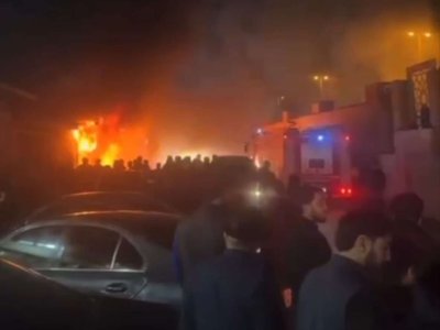 Bakıda restoranda qorxulu anlar: Müştərilər içəridə olarkən obyekti yandırdılar