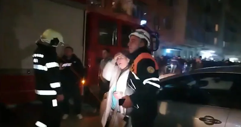 Bakıda yaşayış binasında yanğın -&nbsp;Sakinlər&nbsp;təxliyə olunub