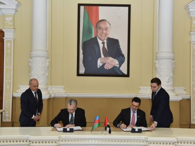 Bakı-Əbu-Dabi şəhərləri qardaşlaşdı - FOTOLAR