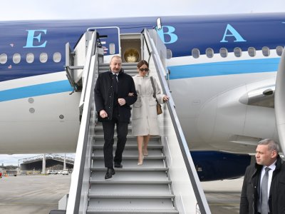 Prezident və xanımı Almaniyada