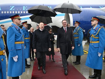 İlham Əliyev Serbiyada rəsmi səfərdədir