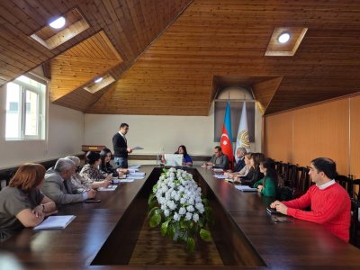 Gəncə Dövlət Universitetinin tabeliyinə verilmiş elmi müəssisələrin əməkdaşları ilə görüş - FOTO