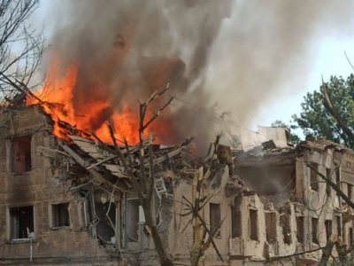 Dneprdə məktəbdə sığınacaq məşğələsi zamanı şagird yaralandı