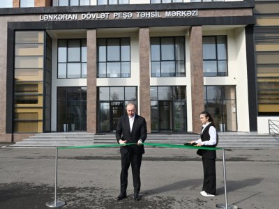 Prezident Lənkəranda açılışda - FOTO